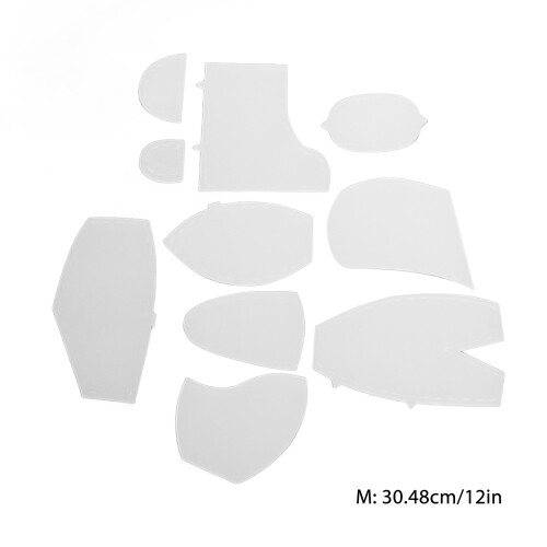 Memory Bear Quilting Template Ruler Set, 12in Acrylic for Beginners 1