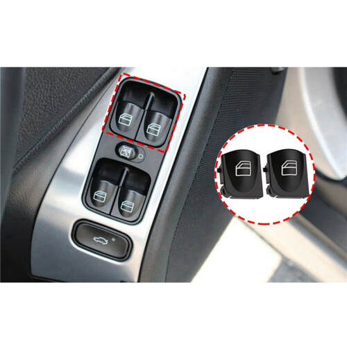4X Window  Button Covers for   W203 W208 C Clk Class Front Left+Right Window  Repair Button Caps 2