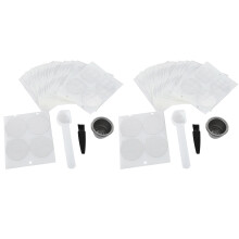 2 Pods 200 Seals Refillable  Coffee Capsule Reusable for  Machine Espresso Coffee Maker Cup Filter