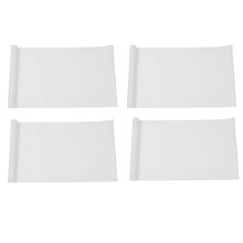 4X DIY 30X127 3D Carbon Fiber Decal Vinyl Film Wrap Roll Adhesive Car Sticker Sheet White
