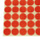 30PCS 19mm Circles Round Code Stickers Self Adhesive Sticky Labels Red 7