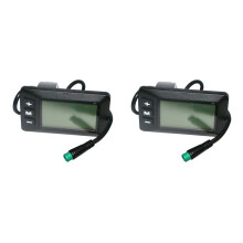 2X Elektrische Fiets Ebike-Accessoires Controller G51 LCD-Scherm 5-Pins Elektrische Scooter Accelerator Waterdichte Connector