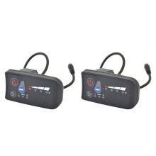 2X Pantalla de Bicicleta EléCtrica Panel Controlador JN S810 Pantalla LED Accesorios de Bicicleta EléCtrica una Prueba de Agua, 36V