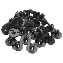 90 Stueck Kunststoff Teile 8 mm Schwarzes Loch Bumper Niet Clip Verschluss