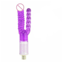 (Pink-C12) 28 Types Pink Purple Dildos A2/F2 Sex Machine Attachments