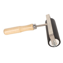 3.9in Rubber Brayer Roller with Wood Handle for Printmaking and Stamping