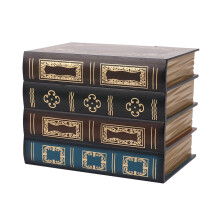 Falsche Buch Box Vintage Lagerung Requisiten Buch Schmuck Lagerung Verpackung Studie Buch Ornamente Holz Antike Klassische Dekorative