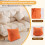 Solid Color Reading Backrest Cushion Wedge Pillow Thick Lumbar Back Pad 5
