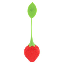 Strawberry Design Silicone Tea Infuser Strainer - Red and Green / Suitable for Use in Teapot, Teacup and More--A Wonderful Gift for An Avid Tea