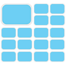 100PCS EMS Gel Pad, Electrode Gel Replacement Pad, EMS Absorbent Gel Pad, Abdominal Muscle Trainer Accessories
