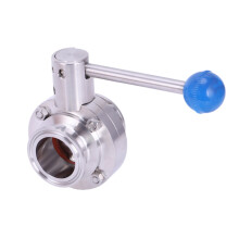 1-1 / 2 Pulgadas 38 Mm Sus304 Acero Inoxidable Sanitario 1.5 Pulgadas Tri Abrazadera Mariposa Válvula De Control De Flujo Cerveza Casera Producto