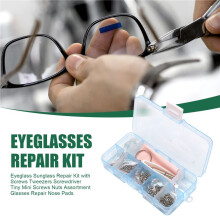Brillen Sonnen Brillen Reparatur Satz mit Schrauben Pinzette Schraubendreher Winzige  Schrauben Muttern Sortiment GläSer Reparatur Nasen Pads