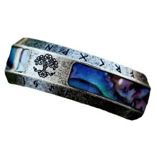 Retro Styles Nordic Vikinged Rings Portable-12 ancient silver