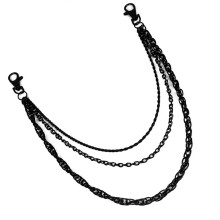 Sturdy Alloy Waist Chain Accessory Stylish Punk Rock-Black