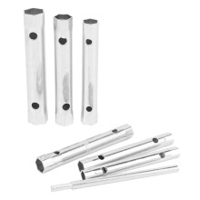 6 Stücke 8-19Mm Metric Rohr Kasten Schlüssel Set Rohr Bar Zünd Kerzen Schlüssel Stahl Doppel Seitige Für Automotive Plumb Reparatur