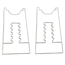 Adjustable Clear Acrylic Wall Spacer (2-Pack) 6.69"-11.34" Protect Walls, Prevent Fire Risks & Ensure Furniture Safety