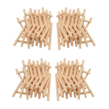 48 Pack Wood Display Easel Wood Easels Set for Paintings Small Acrylics Oil Projects