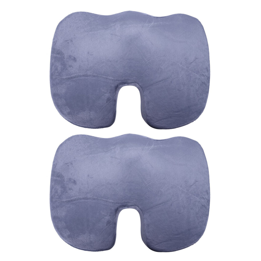 2X Cushion Premium Orthopedic Coccyx Sciatica Cushion Wheelchair Office Chair For Lower Back Tailbone Pad 4712312448017