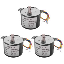 3X 50Ktyz Ac220V 10W 0.5A 2.5R / Min Dauermagnet Synchron Motor AC Untersetzungs Getriebe Motor Cw / Ccw