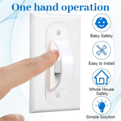 2 Pack Light  Guard, Light Plates  Covers, Childproof Outlet Cover, Child Proof Light  Cover 2