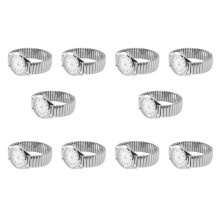 10X Numbers Stretchy Steel Men Lady Sports Wrist Watch 1.4 Inch