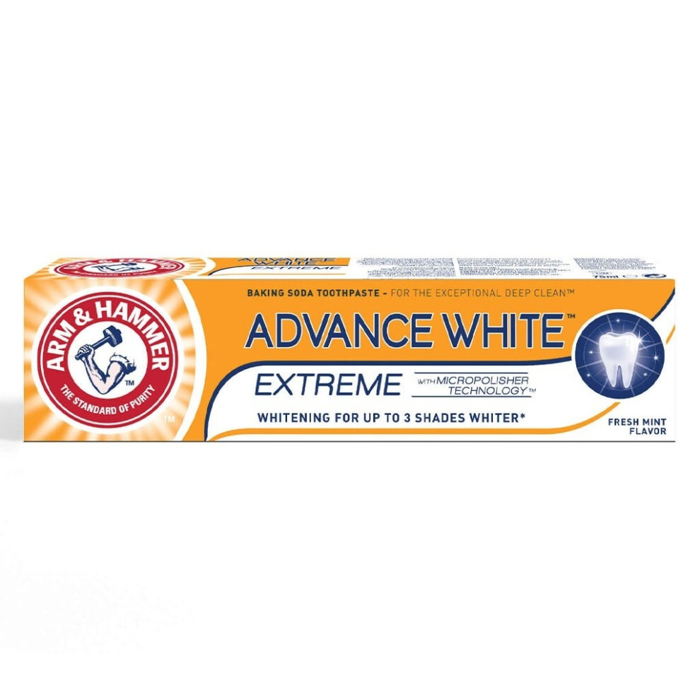 Arm & Hammer Advance White Extreme Whitening Fresh Mint Toothpaste - 75ml