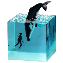 D-Marine Hars Walvis Bultrug Duiker Kubus Ornament Thuis Verjaardagscadeau Ornament