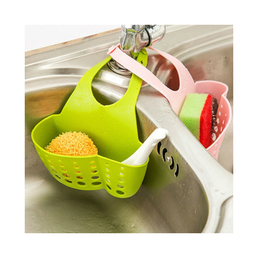 Durable Sink Caddy, Silicone Sponge Holder With Hanging Dish Washing For Kitchen And Bathroom Use (Green) 9048212357117