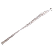 Cotton Rope Hanging Planter Macrame Style Flowerpot Holder Sturdy Wall Mountable Plant Hanger For Indoor Outdoor Use Up To 25cm Diameter