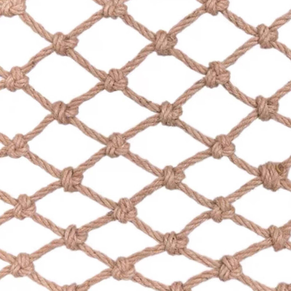Climbing Net for Kids and Pets, Hemp Rope Material Safety Net with Double-Knotted Grid, Durable Rope Ladder for Playground Treehouse Balcony Stair Pro