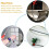 Reusable Multi-tooth Dredge Hook For Sewer Pipes, Galvanized Spring Drain Clog Pickup Snake Provides A Rust-resistant Solution 3