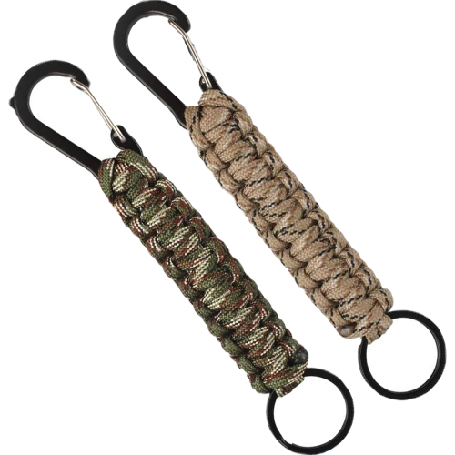 Μπρελόκ Paracord, σετ 5 τεμαχίων, στρατιωτικού σχεδιασμού, υποστηρίζει τον τρόπο ζωής