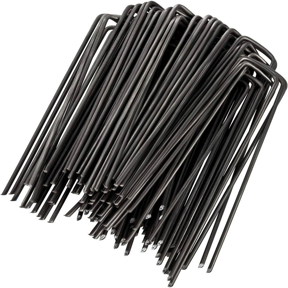 Landscape Staples, Heavy Duty U-Shaped Stakes For Outdoor Projects, Easy Penetration Into Soil, Multiple Uses For Garden, Lawn, And Irrigation 9128293623209