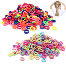 Elásticos de cabelo de nylon em cores neon, ideais para meninas, crianças e bebês, perfeitos para projetos de faça você mesmo e evitam que o