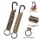 Μπρελόκ Paracord στρατιωτικής ποιότητας Survive Outdoors, συμπαγές ελαφρύ κλιπ καραμπίνερ, 3