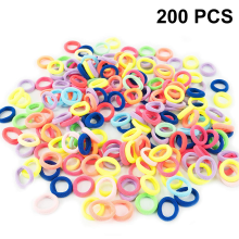 Elásticos de cabelo para bebês e crianças pequenas, cores sortidas, faixas macias para prender o rabo de cavalo, acessórios de cabelo