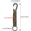 Μπρελόκ Paracord στρατιωτικής ποιότητας Survive Outdoors, συμπαγές ελαφρύ κλιπ καραμπίνερ, 2