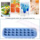 Bpa Free Ice Cube Trays, Flexible Silicone Molds With Stackable Lids For Space-saving Refrigerator Storage 3