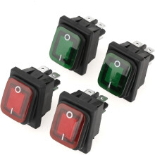 Interruttore a bilanciere illuminato per sistemi di imbarcazioni, interruttore a bilanciere ON-OFF a 2 posizioni con montaggio a scatto, interruttore