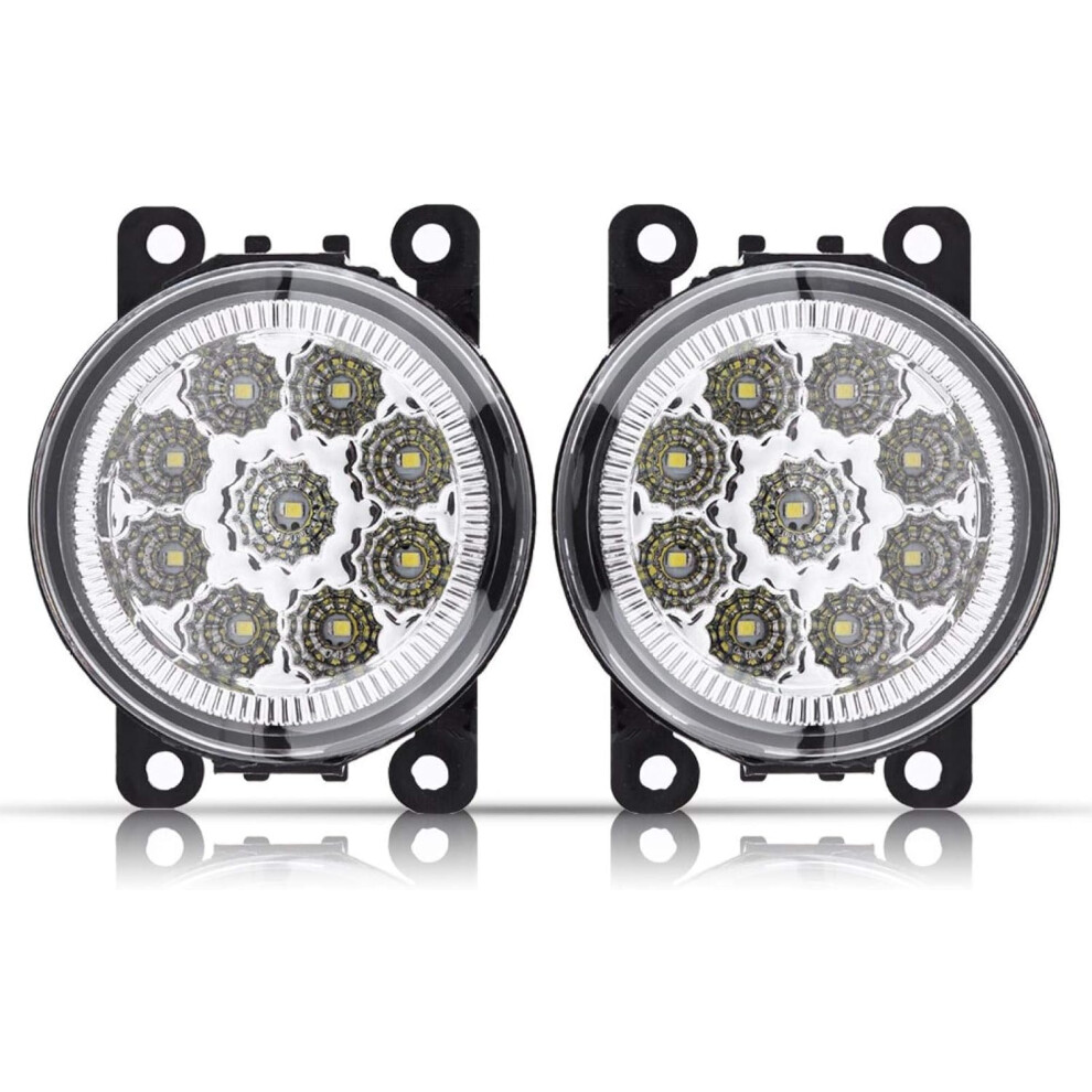 Durable Abs Construction Led Fog Lamp, Easy Installation Weather Visibility Improvement For Dongfeng Peugeot Models, Brightness Enhancement Light 9048212489924