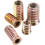 Ένθετο ξύλινο παξιμάδι Hex Drive, παξιμάδια επίπλων από χάλυβα άνθρακα με ψευδάργυρο, 1