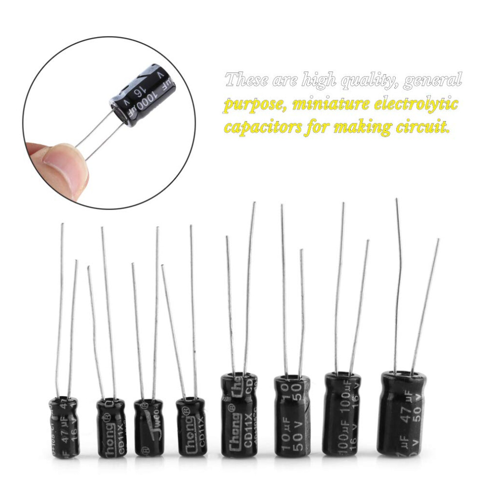 High-Performance Aluminum Electrolytic Capacitor Kit For Circuit Manufacturing, Clearly Marked Capacitors With Reliable Stability And Durability 9169997036940