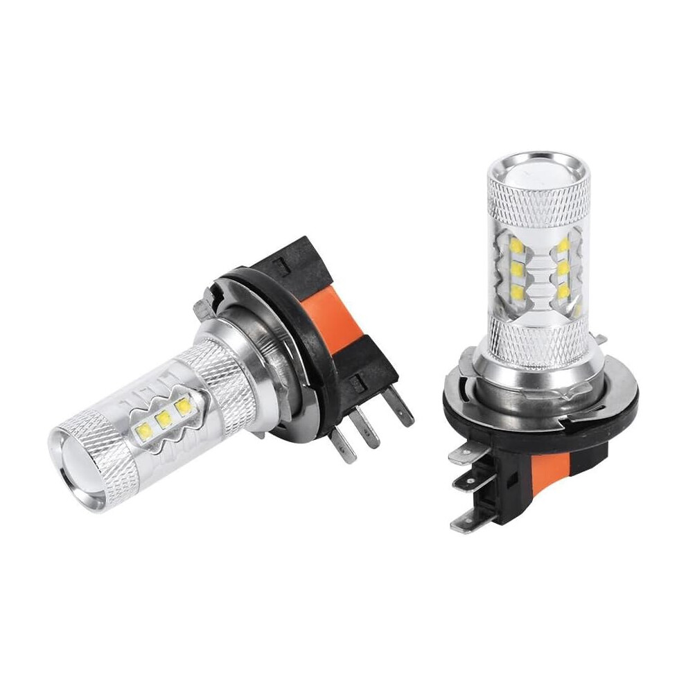 High-Power Led H15 Bulbs, Cree Led Chipset For Maximum Visibility In Fog And Extreme Weather, Easy To Install, Perfect For Replacing Original H15 9169997007032
