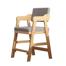 Solid Wood Study Chair With Adjustable Seat Grigio 46x48x78 Cm Student Writing Chair Home Desk Chair