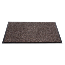 Sentry Barrington Cotton Washable Mat 16 x 24'' Dark Brown