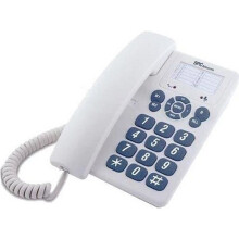 Telefone de mesa Telecom 3602 - Branco - Botões Grandes