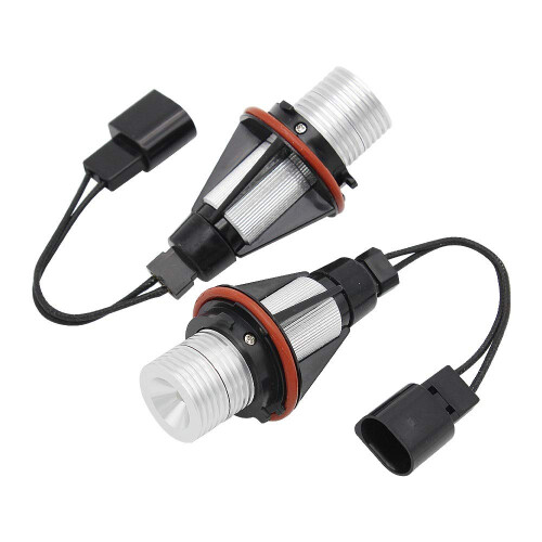 Angel Eyes LED 2Pcs Kit for BMW E39 E60 E61 E63 E83 E87 X5 M5, 12V DRL Marker Light Bulbs, White Blue Red Error