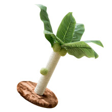Grüner Kratzbaum für Indoor-Katzen, 12,6 Zoll hoch, mit Sisal- und Hanf-Basis