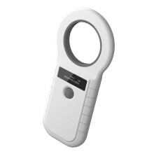 Pet Microchip Scanner with OLED Screen, 134.2kHz FDXB EMID RFID Reader, Bluetooth USB 2.4G, White