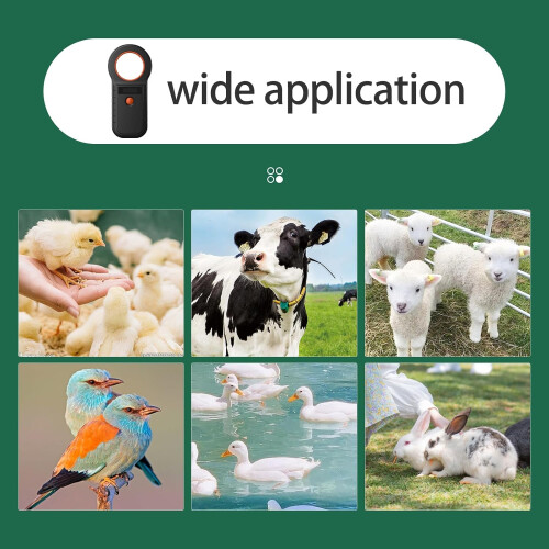 Pet Microchip Scanner with OLED Screen, 134.2kHz FDXB EMID RFID Reader, Bluetooth USB 2.4G, White 2